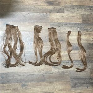 Brown Clip-In Hair Extensions Set - Women Hair